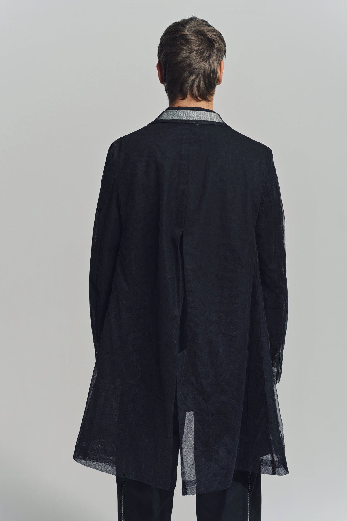 COMME DES GARCONS HOMME PLUS | NYLON TULLE BLAZER COAT