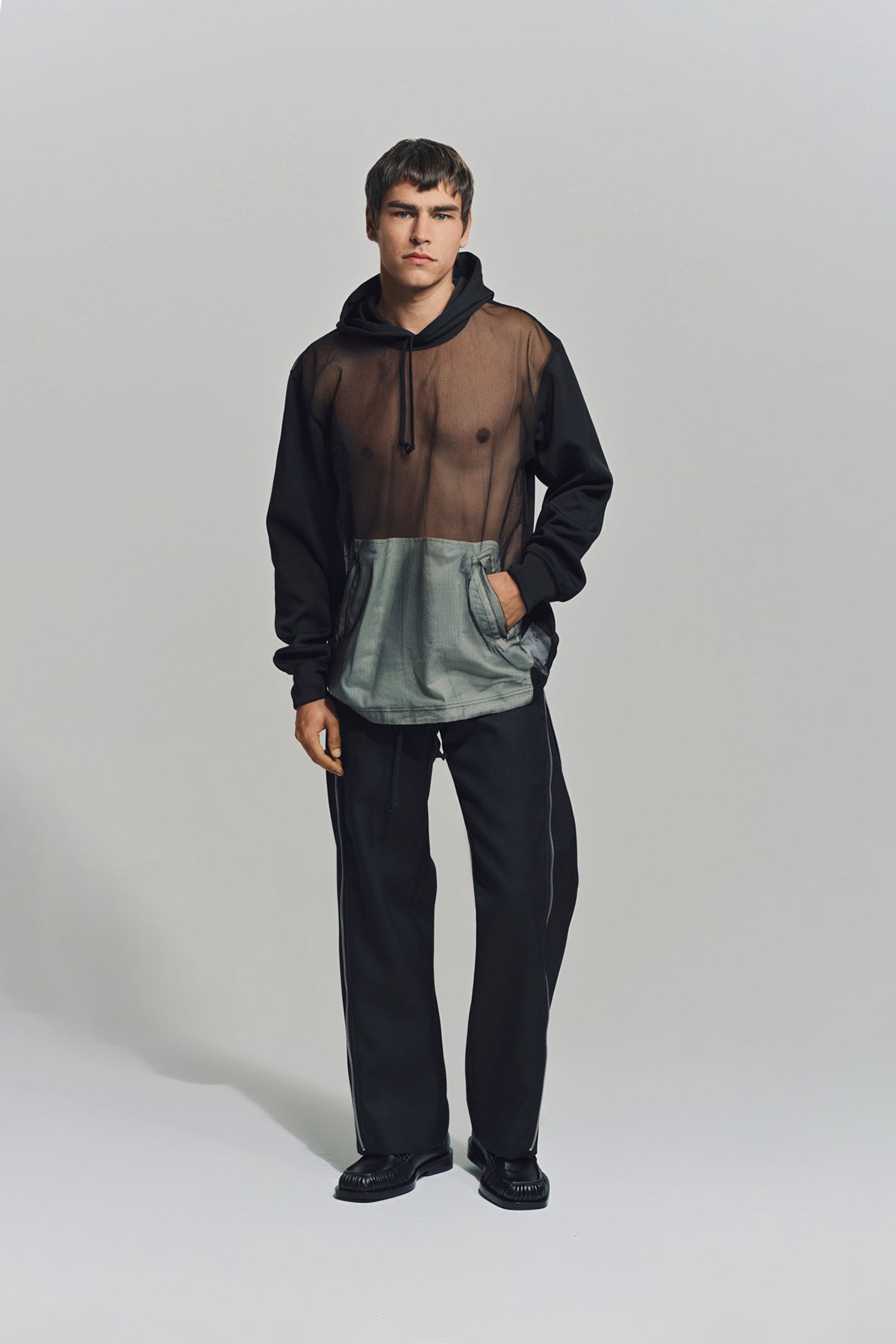 トップス COMME des GARCONS HOMME PLUS, 97's KNIT Comme Des Garcons Homme Plus Black Ribbed Sweater – IfSohoNewYork