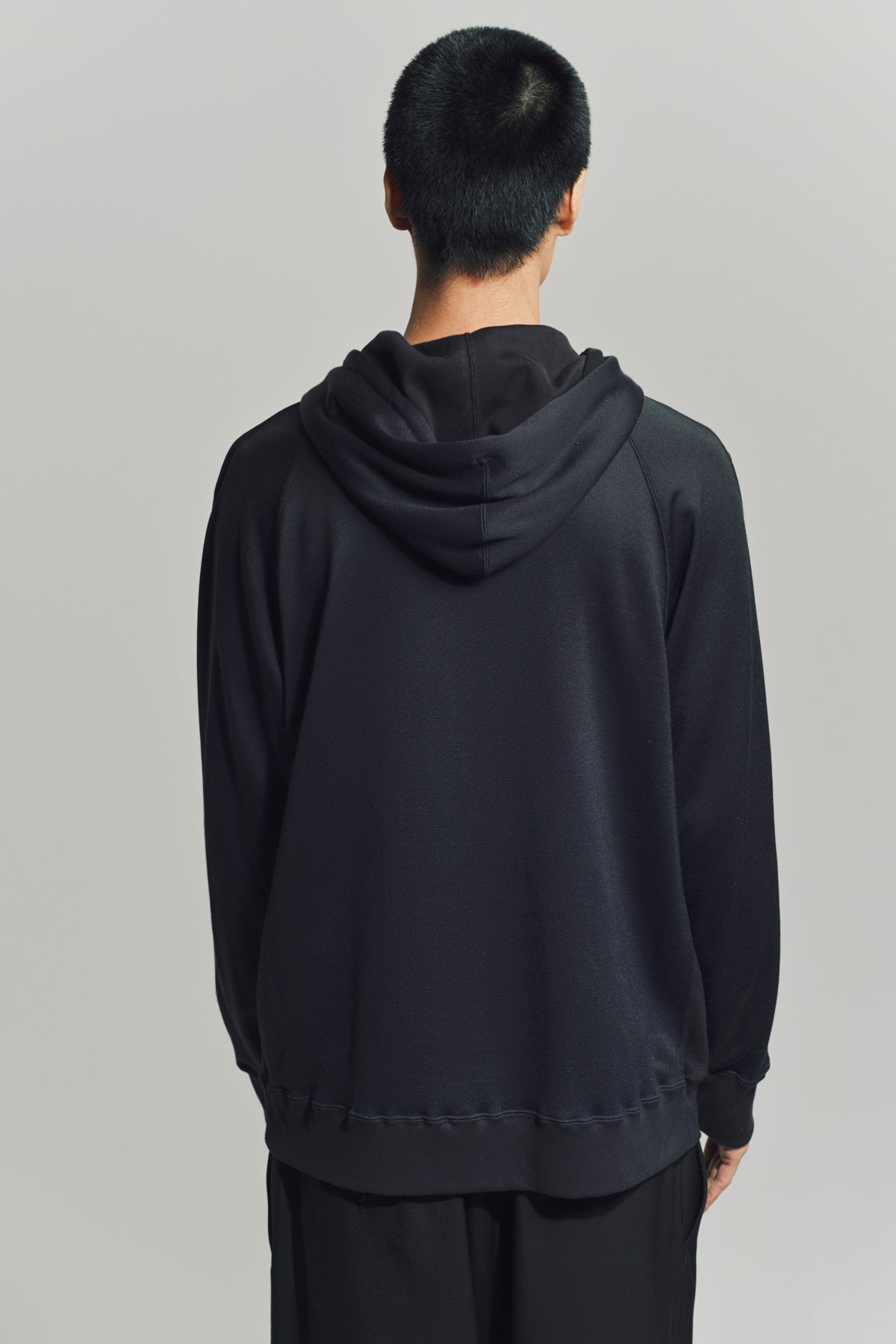 noriko fukui JUNYA WATANABE | FRENCH TERRY PATCHWORK HOODIE