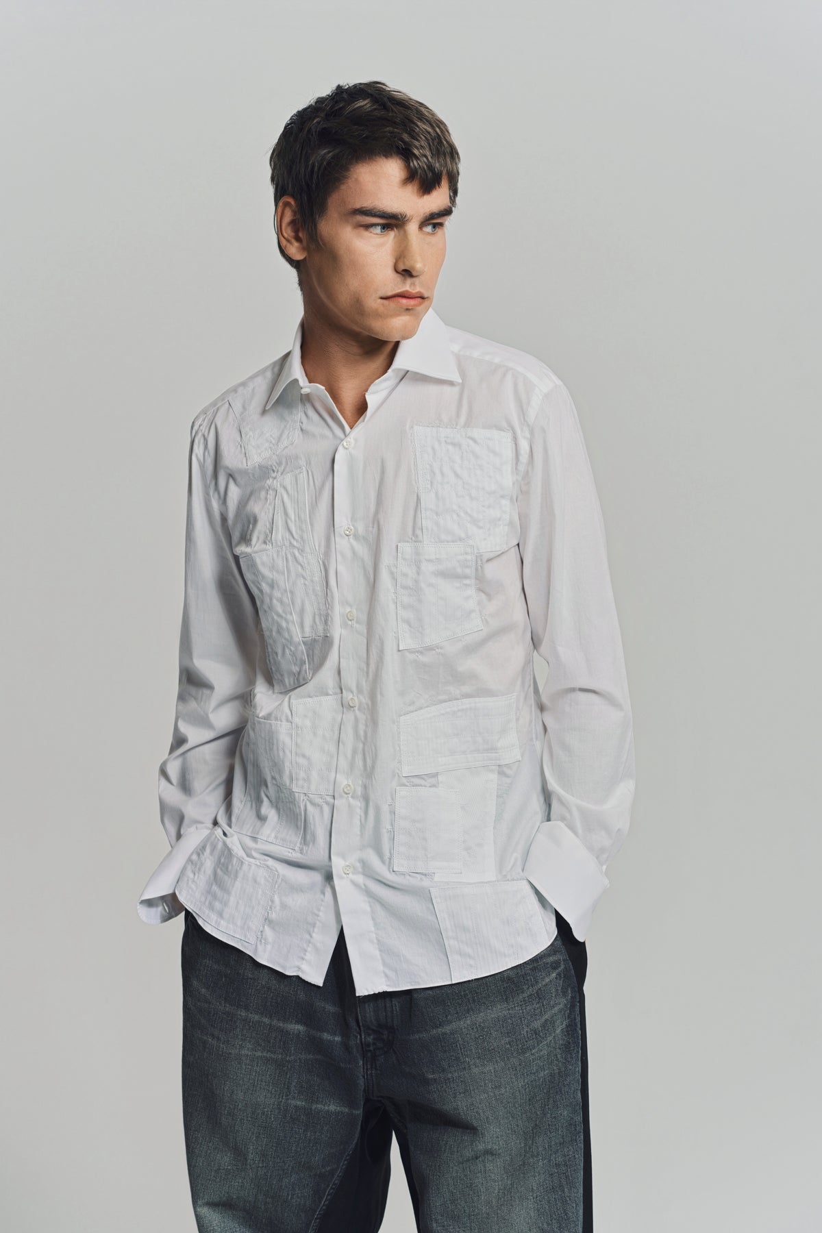 JUNYA WATANABE | LUIGI BORRELLI LONG SLEEVE POPLIN SHIRT