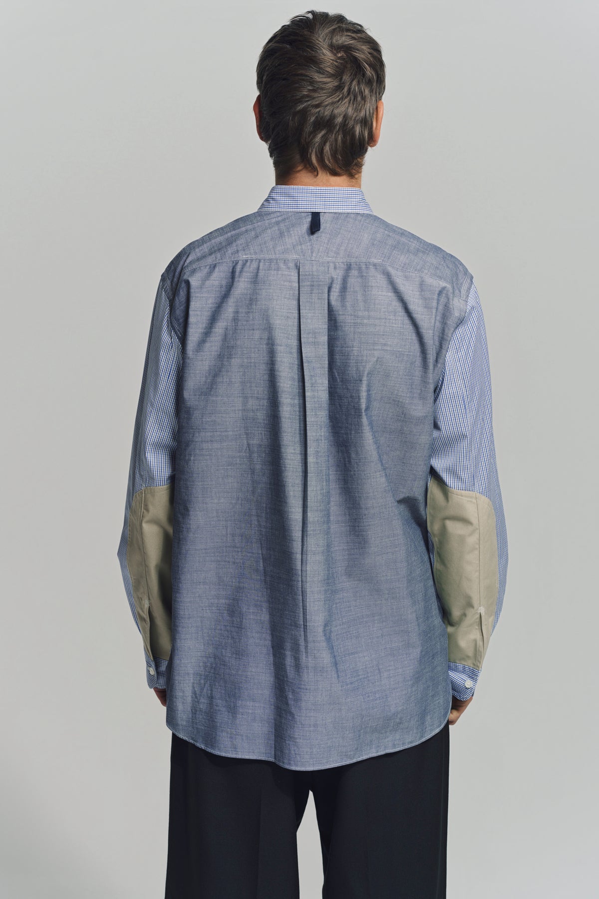 JUNYA WATANABE | CHECK CHAMBRAY LONG SLEEVE SHIRT
