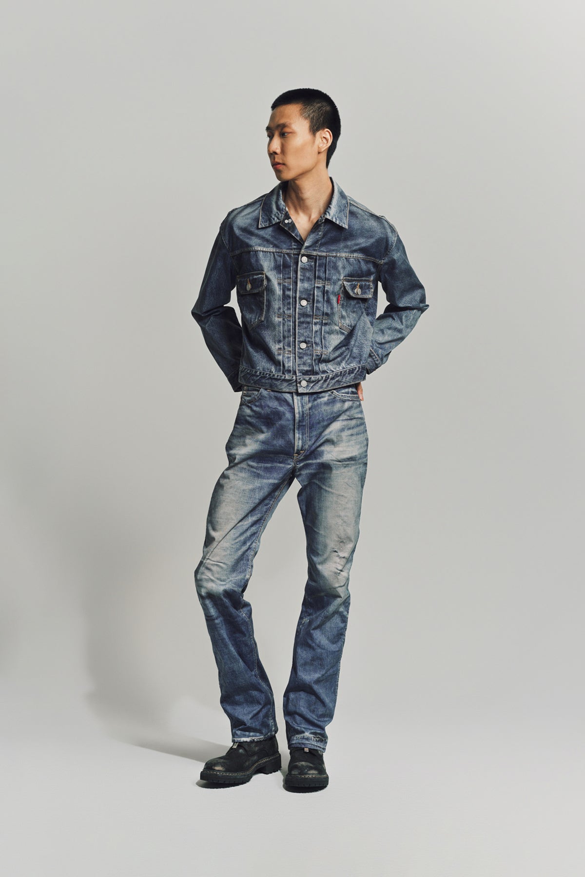 JUNYA WATANABE | LEVI'S BERBERJIN INKJET PRINTED NYLON PANTS