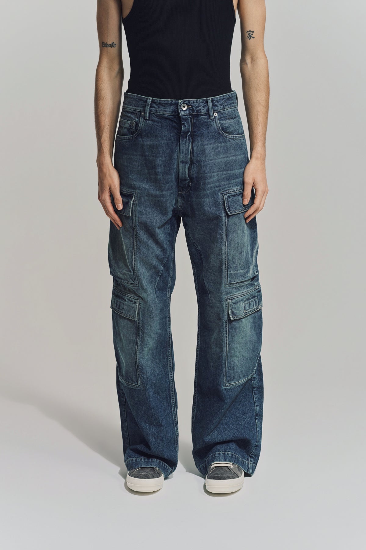 RICK OWENS DRKSHDW | DOUBLE CARGO JEANS