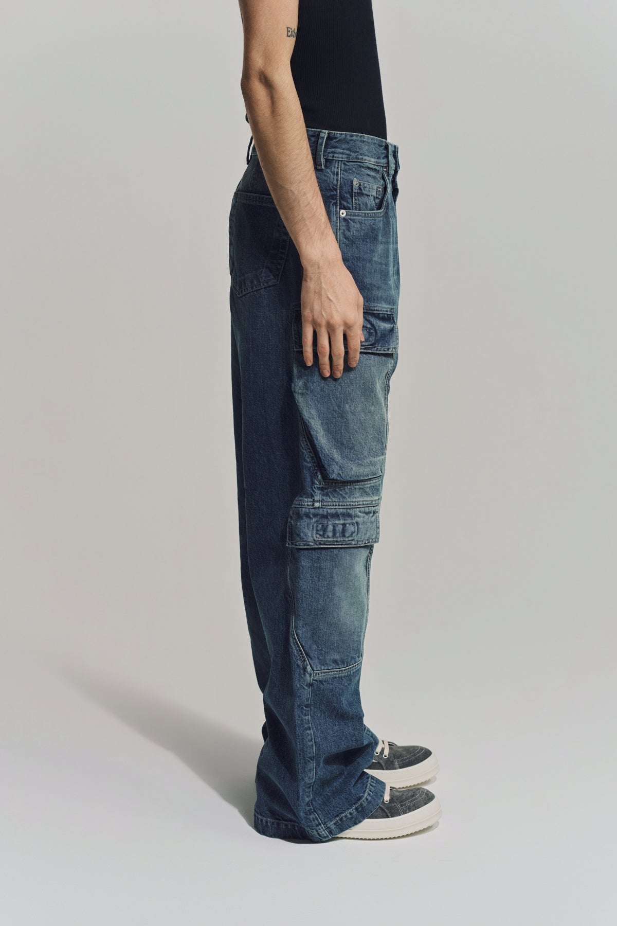 RICK OWENS DRKSHDW | DOUBLE CARGO JEANS
