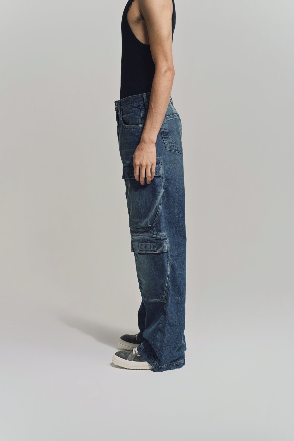 RICK OWENS DRKSHDW | DOUBLE CARGO JEANS - MAXFIELD LA