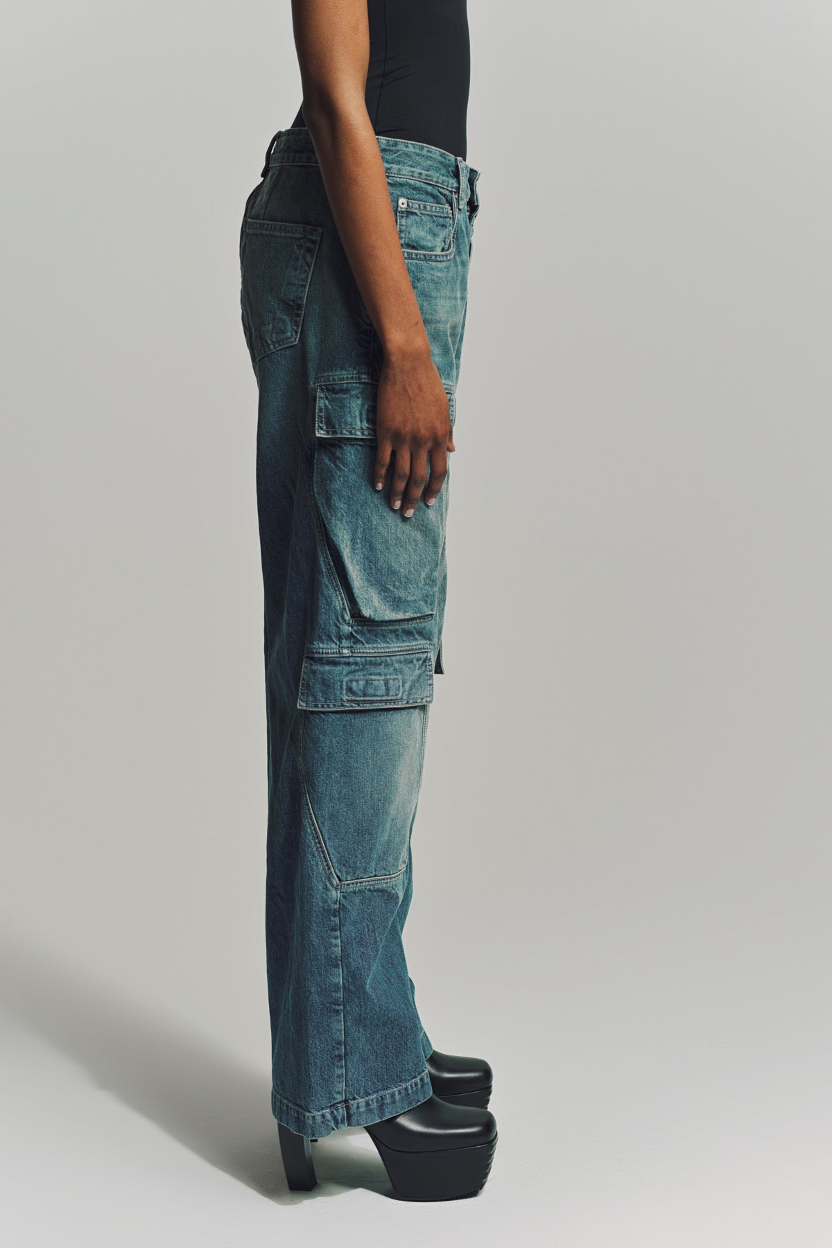 RICK OWENS DRKSHDW | DOUBLE CARGO JEANS - MAXFIELD LA