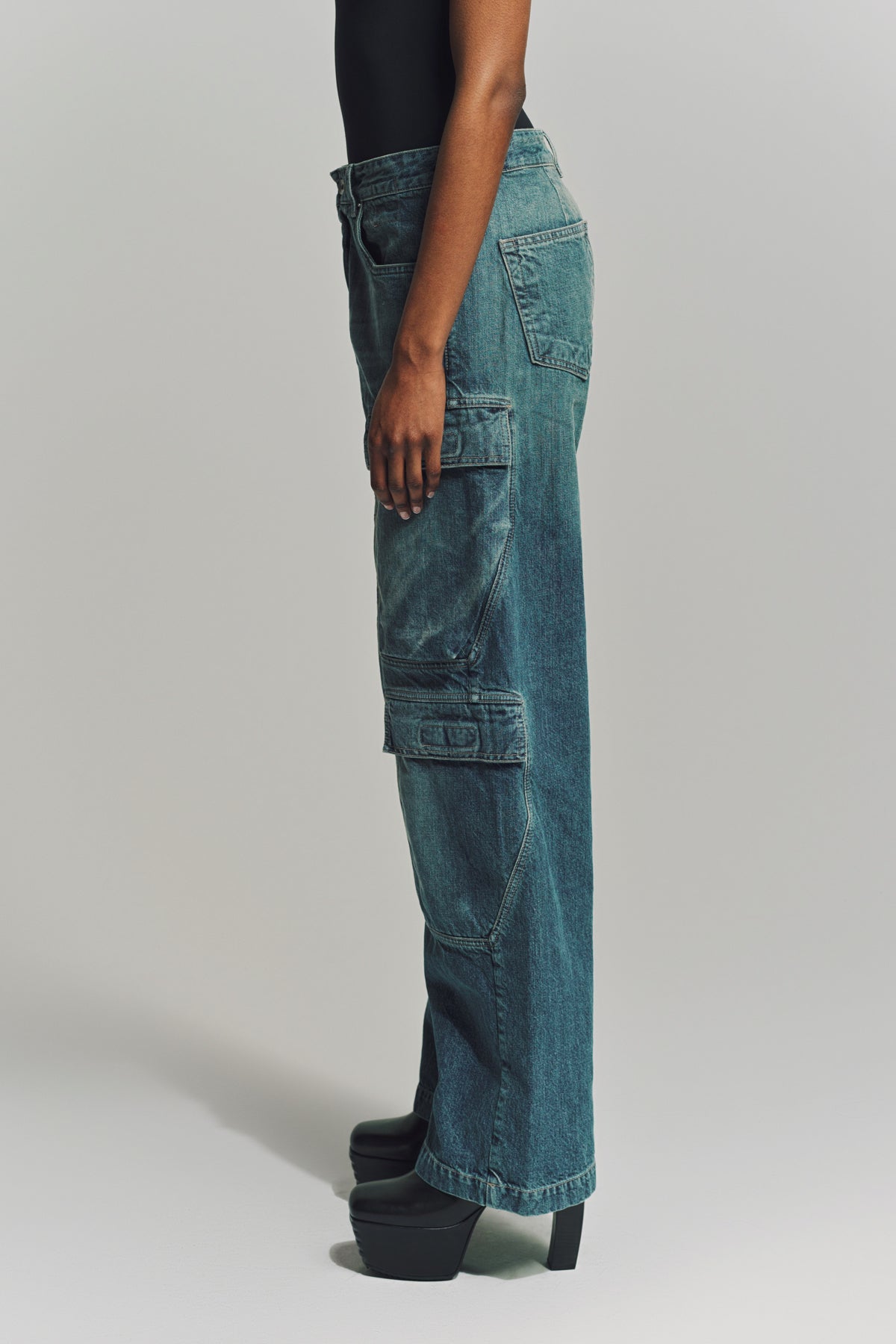 RICK OWENS DRKSHDW | DOUBLE CARGO JEANS - MAXFIELD LA