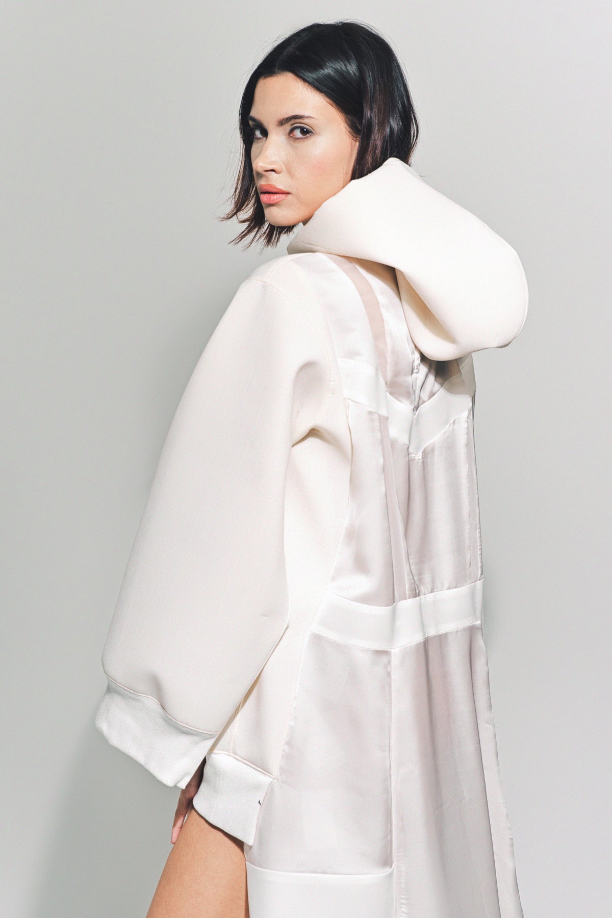 SACAI | SUITING BONDING MIX DRESS