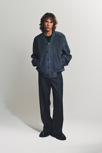 ◆Sacai サカイ◆Wool Melton x Nylon Twill Jacket ブルゾン wool Melton x Nylon Twill Jacket SACAI | Blondie Shop