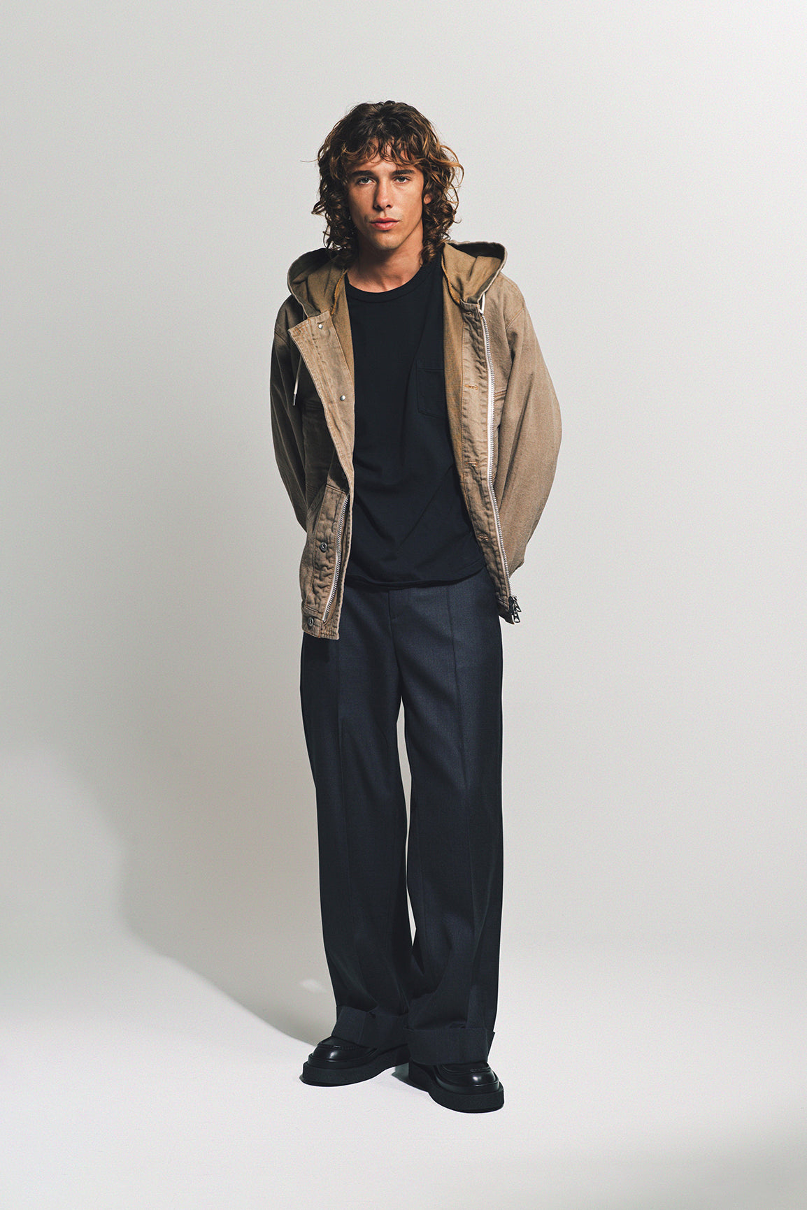 SACAI | DENIM HOODIE