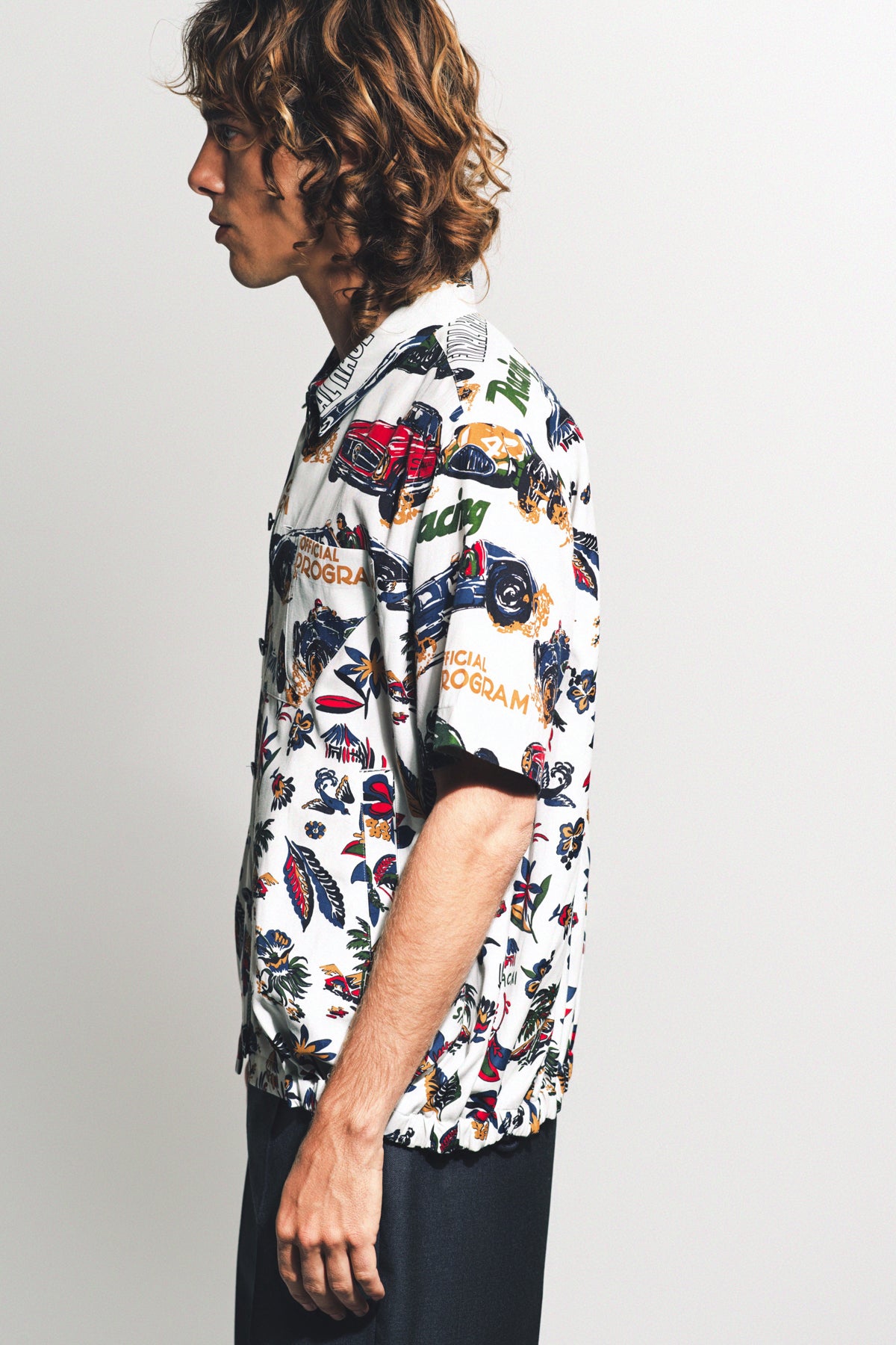 SACAI | CAR RACE SHORT SLEEVE SHIRT - MAXFIELD LA