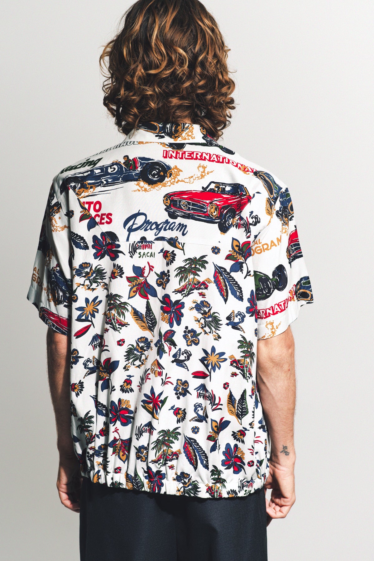 SACAI | CAR RACE SHORT SLEEVE SHIRT - MAXFIELD LA