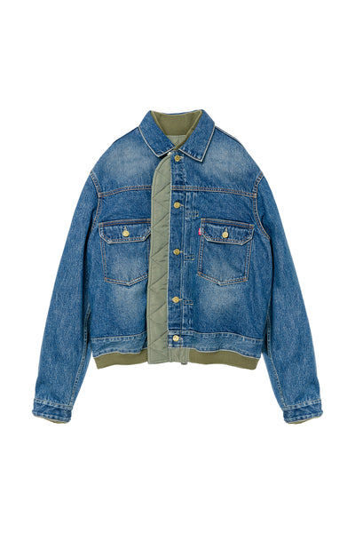 Levi's® x sacai Men's Denim Jacket 1 Levi's® X Sacai Men's Denim Jacket - Dark Wash | Levi's® US