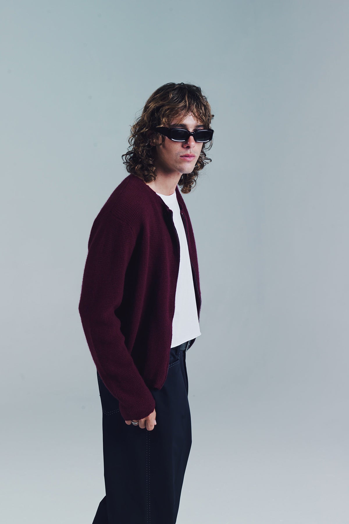 Second/Layer ニットポロ M SECOND/LAYER | FRIENDS SWEATER