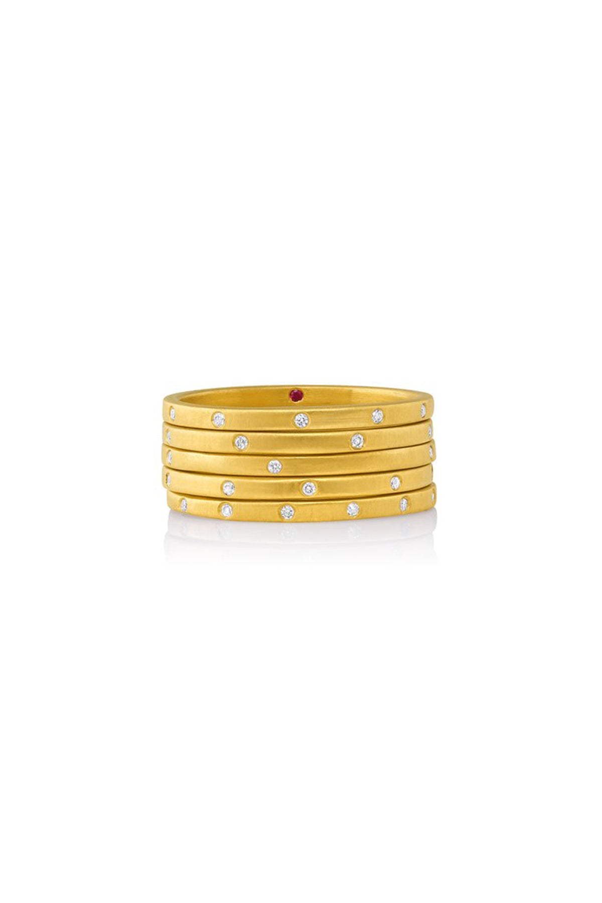 HERNSDORF | LOVE STACK WITH WHITE DIAMONDS - MAXFIELD LA