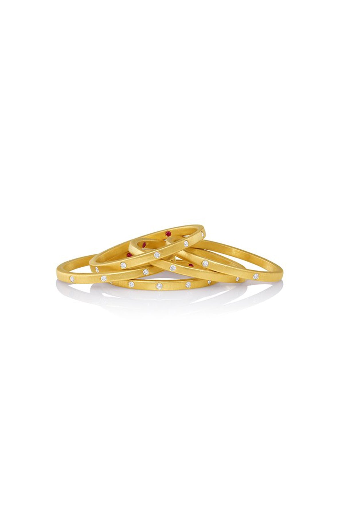HERNSDORF | LOVE STACK WITH WHITE DIAMONDS - MAXFIELD LA