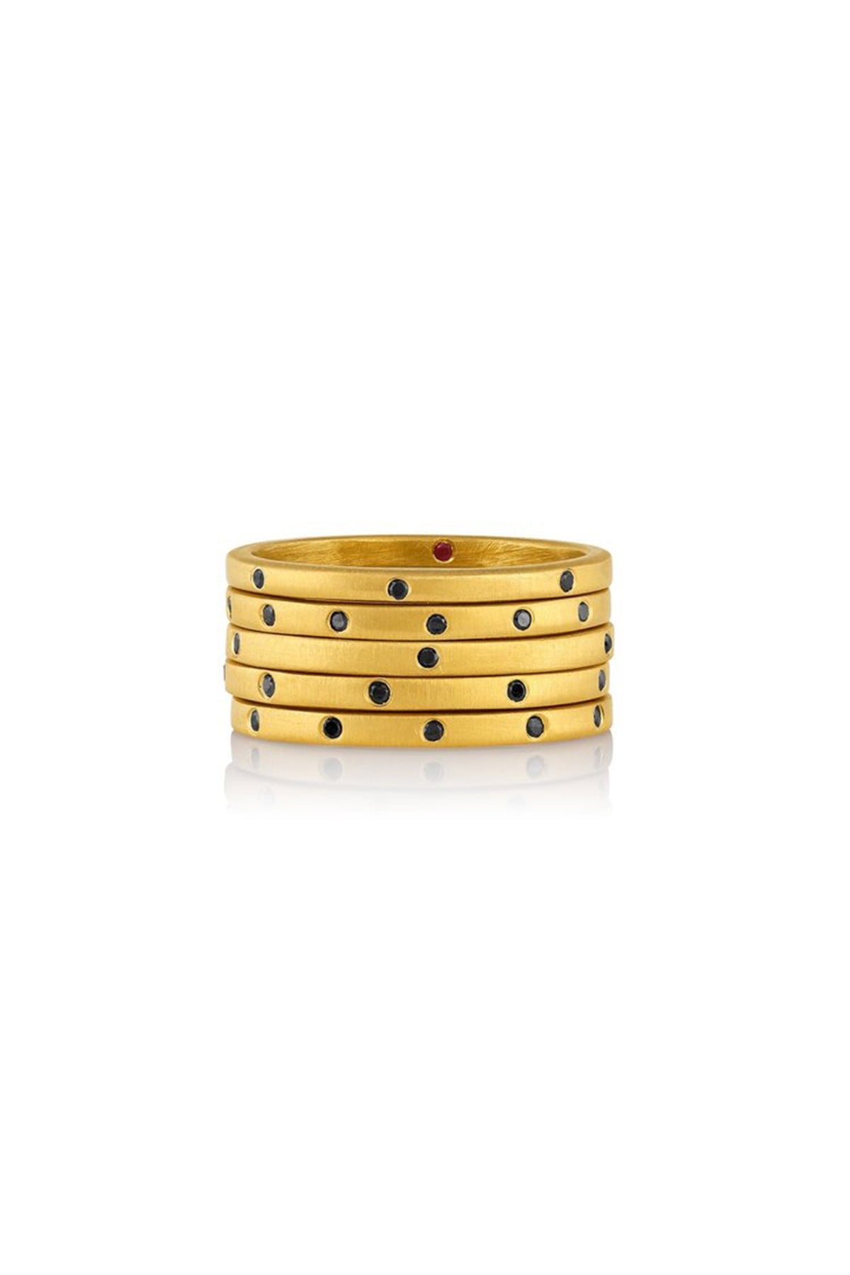 HERNSDORF | LOVE STACK WITH BLACK DIAMONDS - MAXFIELD LA