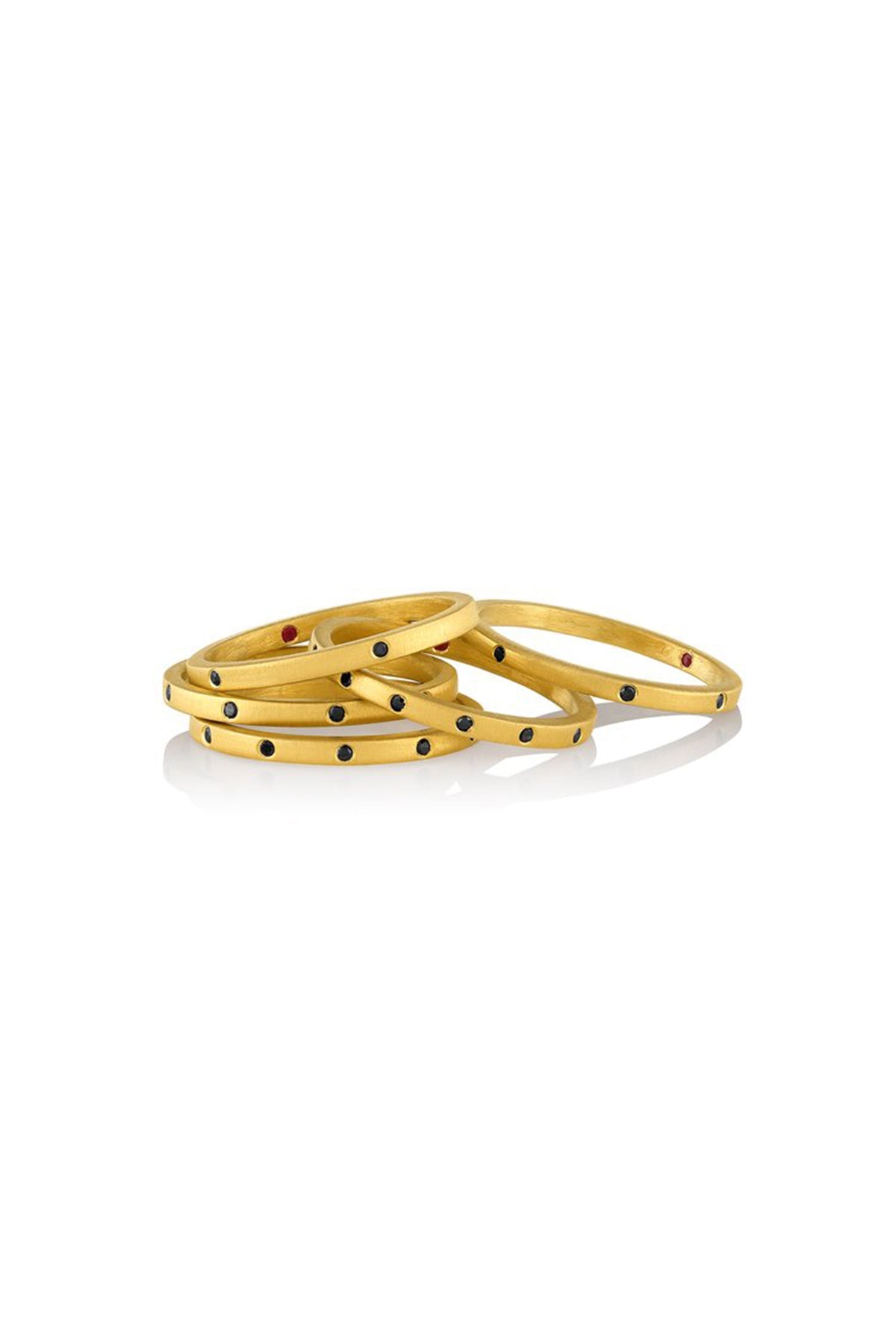 HERNSDORF | LOVE STACK WITH BLACK DIAMONDS - MAXFIELD LA