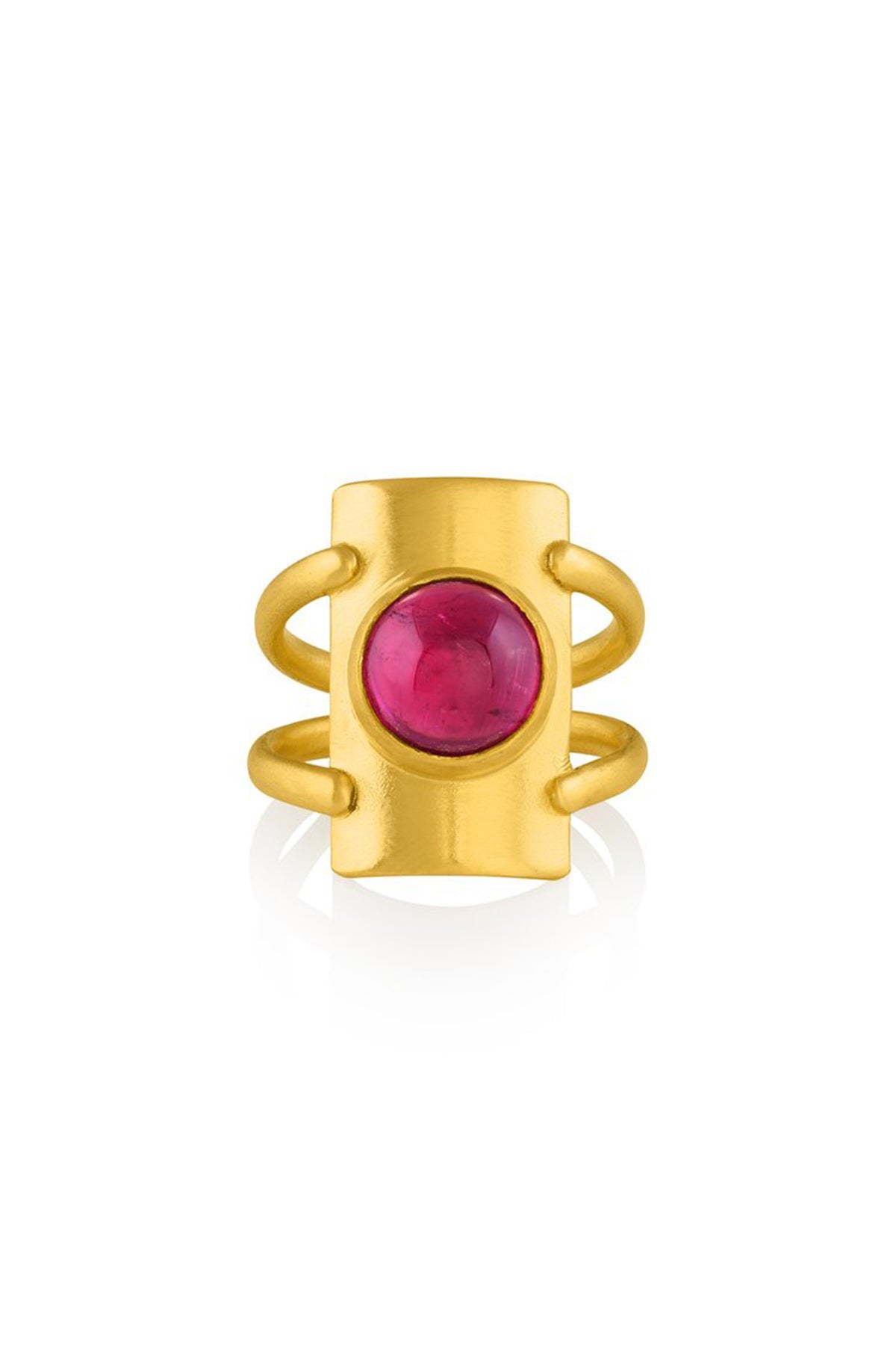 HERNSDORF | WARRIOR RING WITH RUBELLITE - MAXFIELD LA