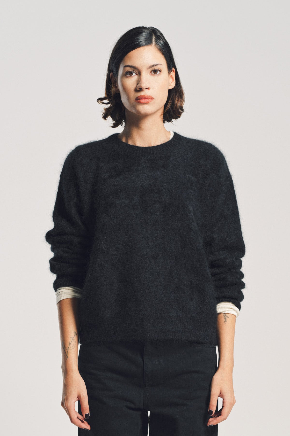 トップス THEREDTHREAD S slouchy knit black Glamorous turtle neck slouchy sweater in black knit | ASOS