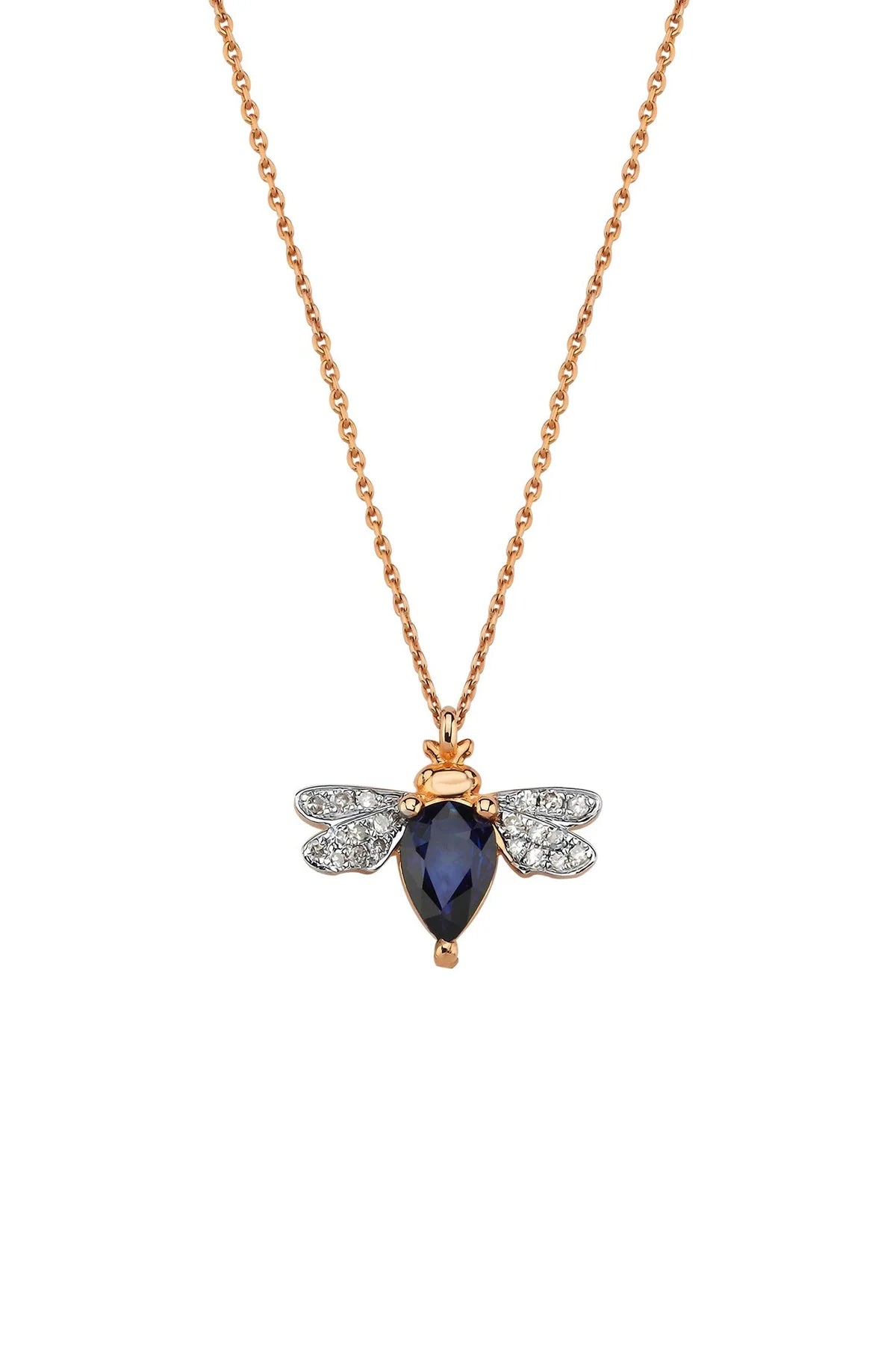 BEE GODDESS | QUEEN BEE BELLA SAPPHIRE NECKLACE - MAXFIELD LA