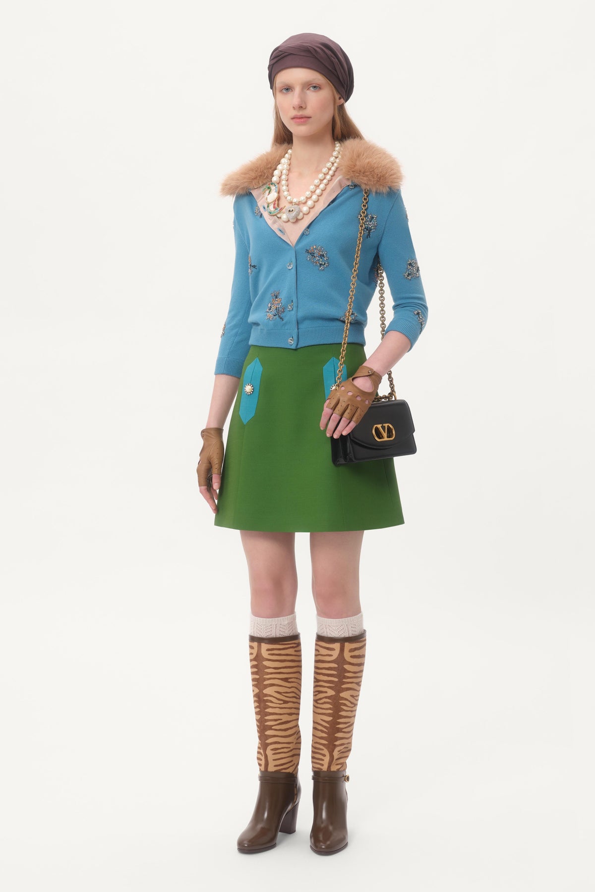 VALENTINO | EMBROIDERED CARDIGAN - MAXFIELD LA