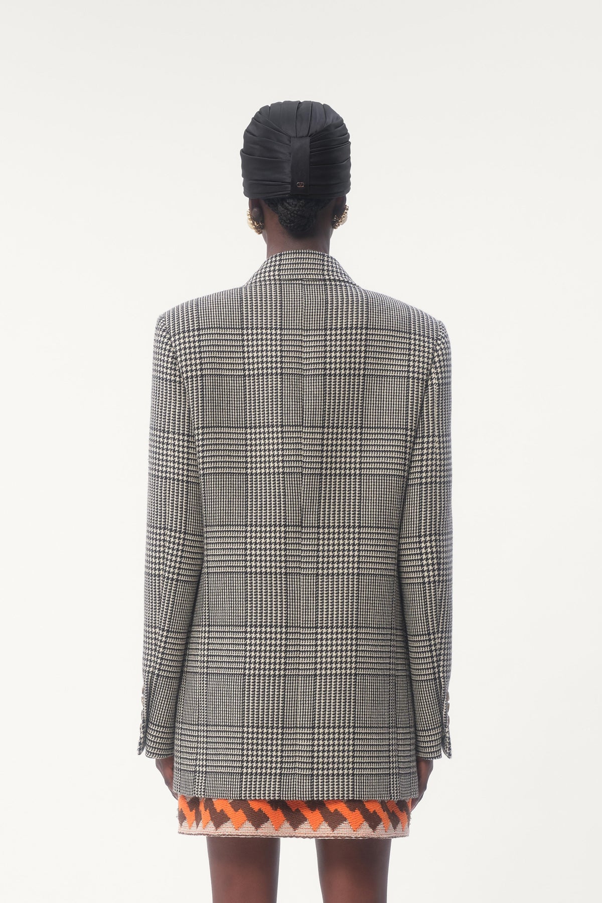 VALENTINO | HOUNDSTOOTH WOOL BLAZER JACKET - MAXFIELD LA