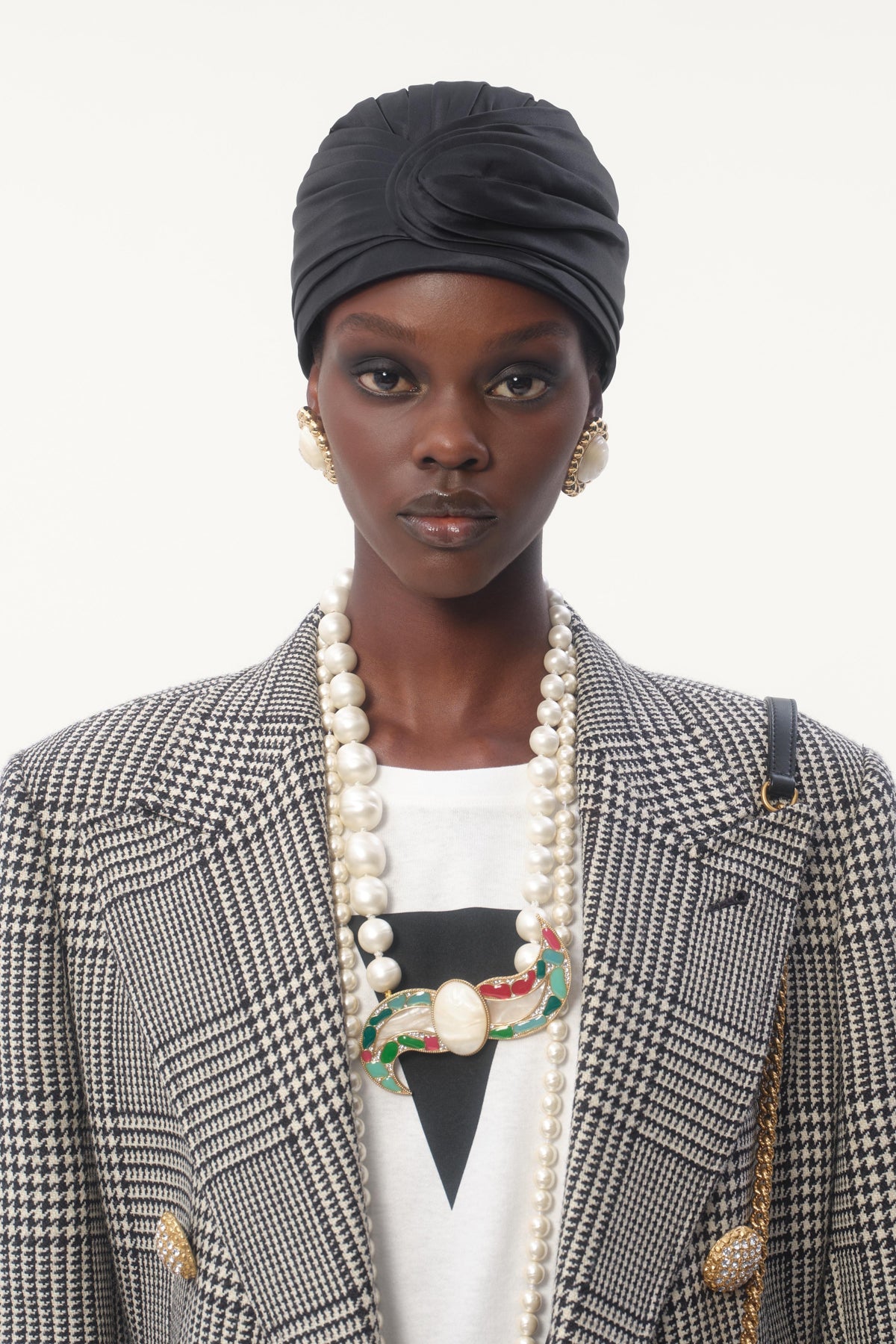 VALENTINO | HOUNDSTOOTH WOOL BLAZER JACKET - MAXFIELD LA