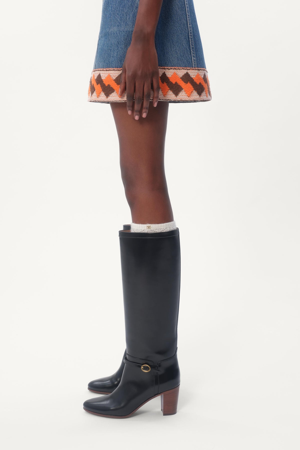 VALENTINO | DENIM SKIRT - MAXFIELD LA