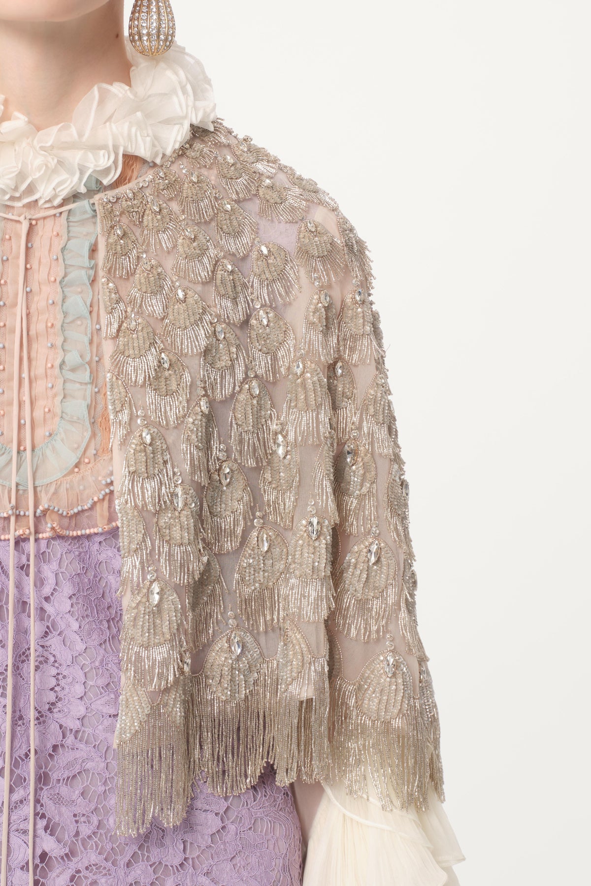 VALENTINO | EMBROIDERED CAPE - MAXFIELD LA