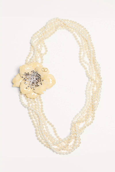 VALENTINO GARAVANI | FLEUR LUMINEUSE NECKLACE IN METAL