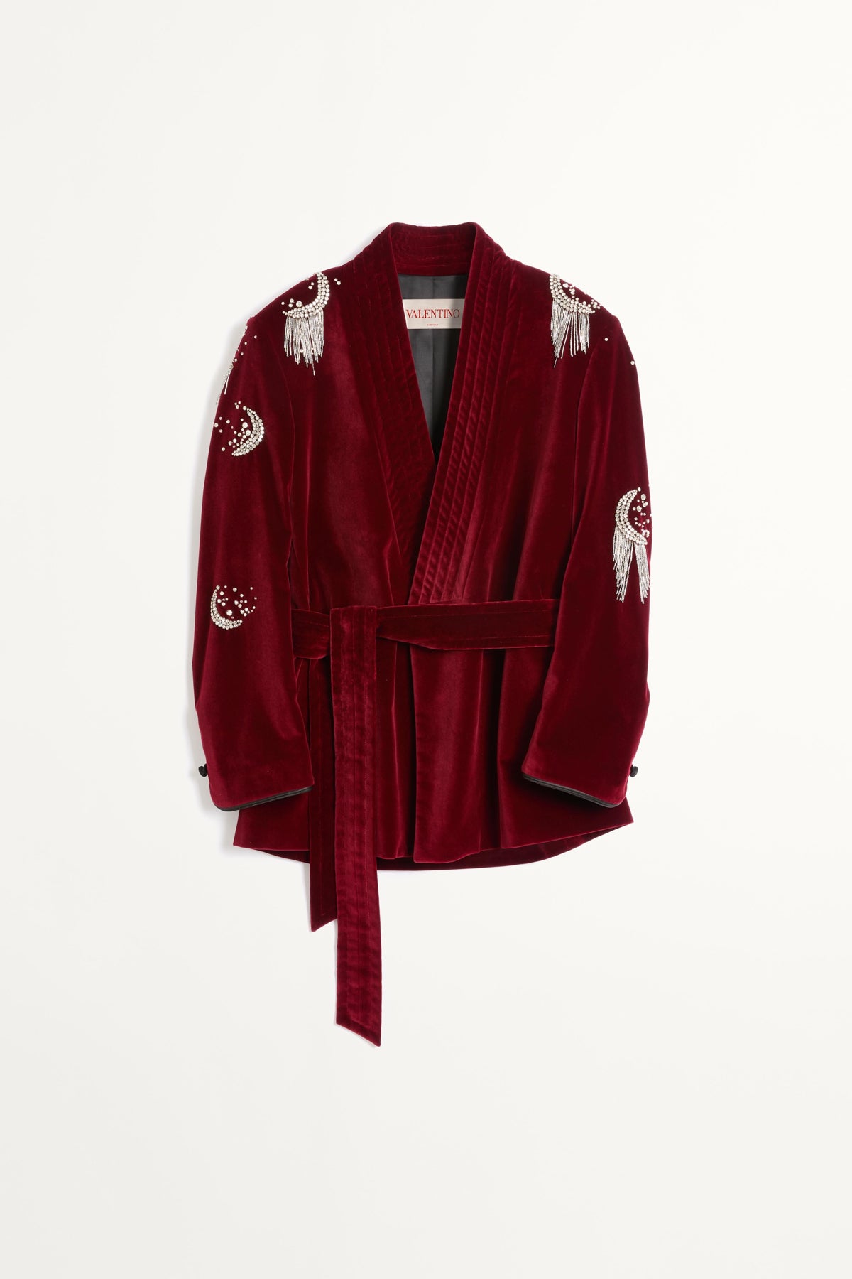 VALENTINO | BELTED COTTON VELVET JACKET - MAXFIELD LA