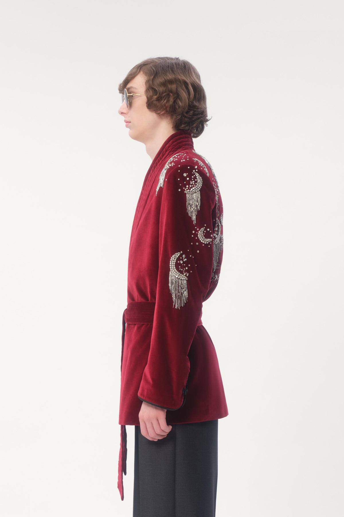 VALENTINO | BELTED COTTON VELVET JACKET - MAXFIELD LA