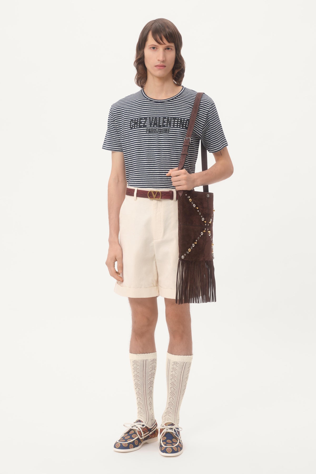 VALENTINO | PERFORATED COTTON SOCKS - MAXFIELD LA