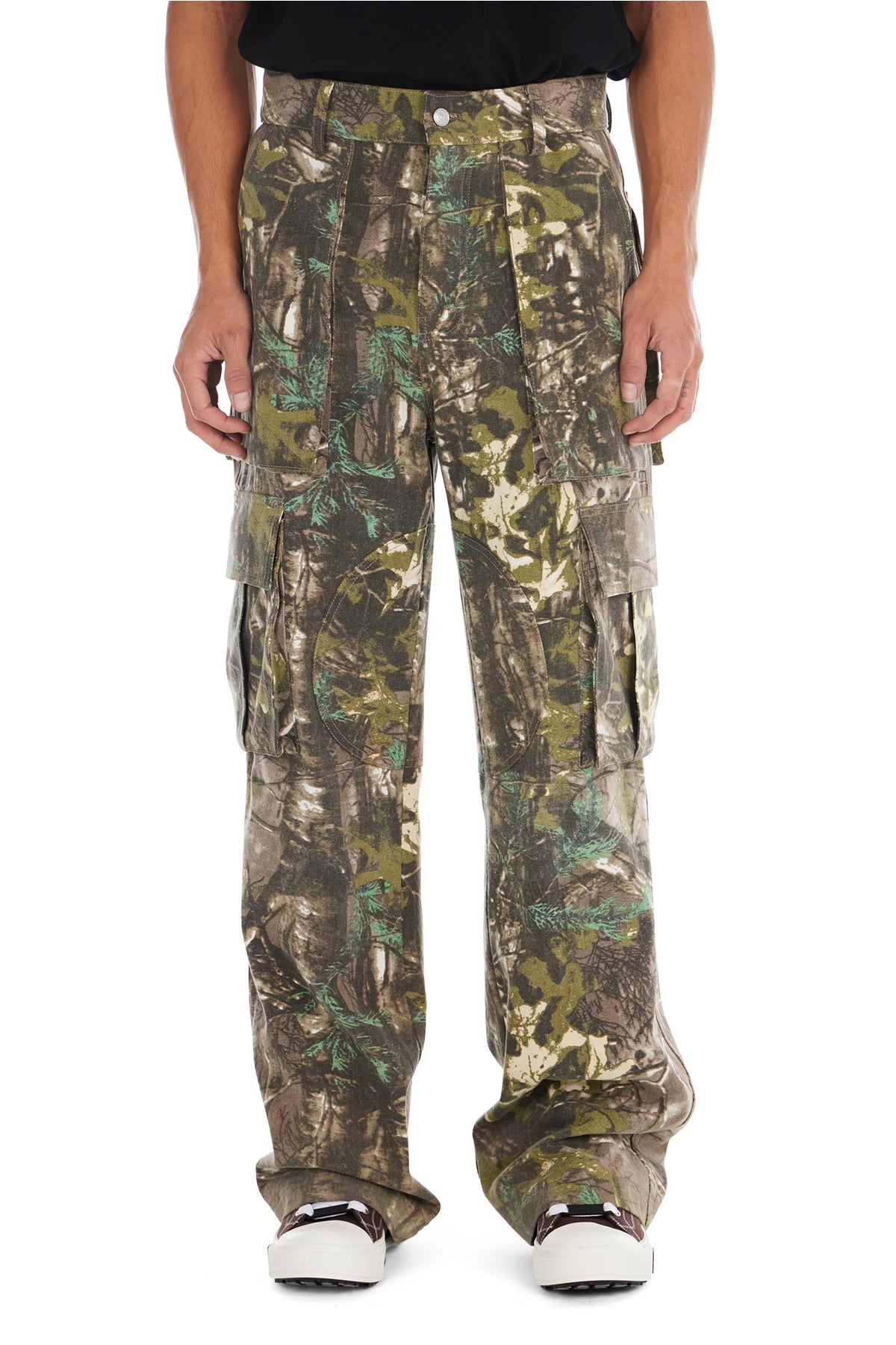 NAHMIAS | CAMO LOGO CARGO PANTS - MAXFIELD LA