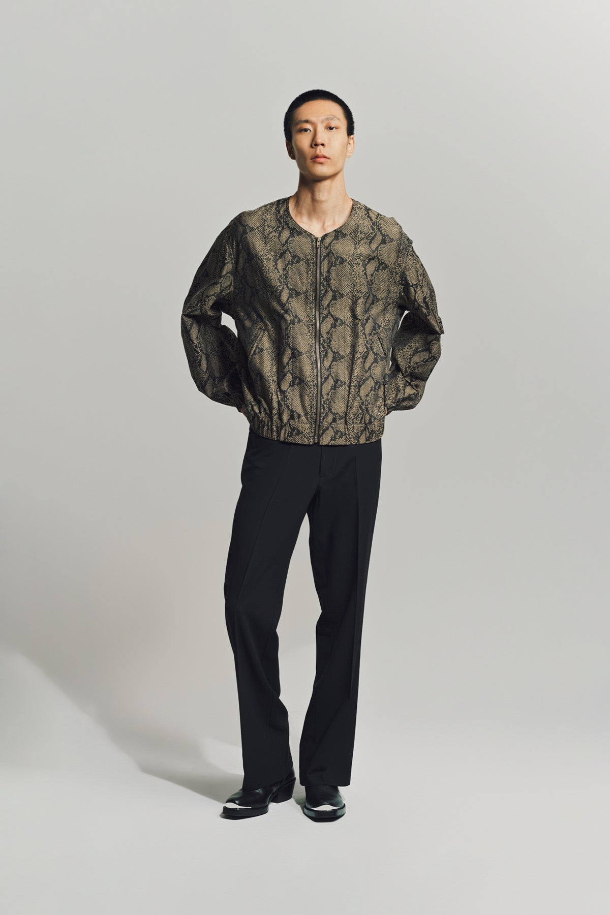 NEEDLES | LINE CREW JACKET