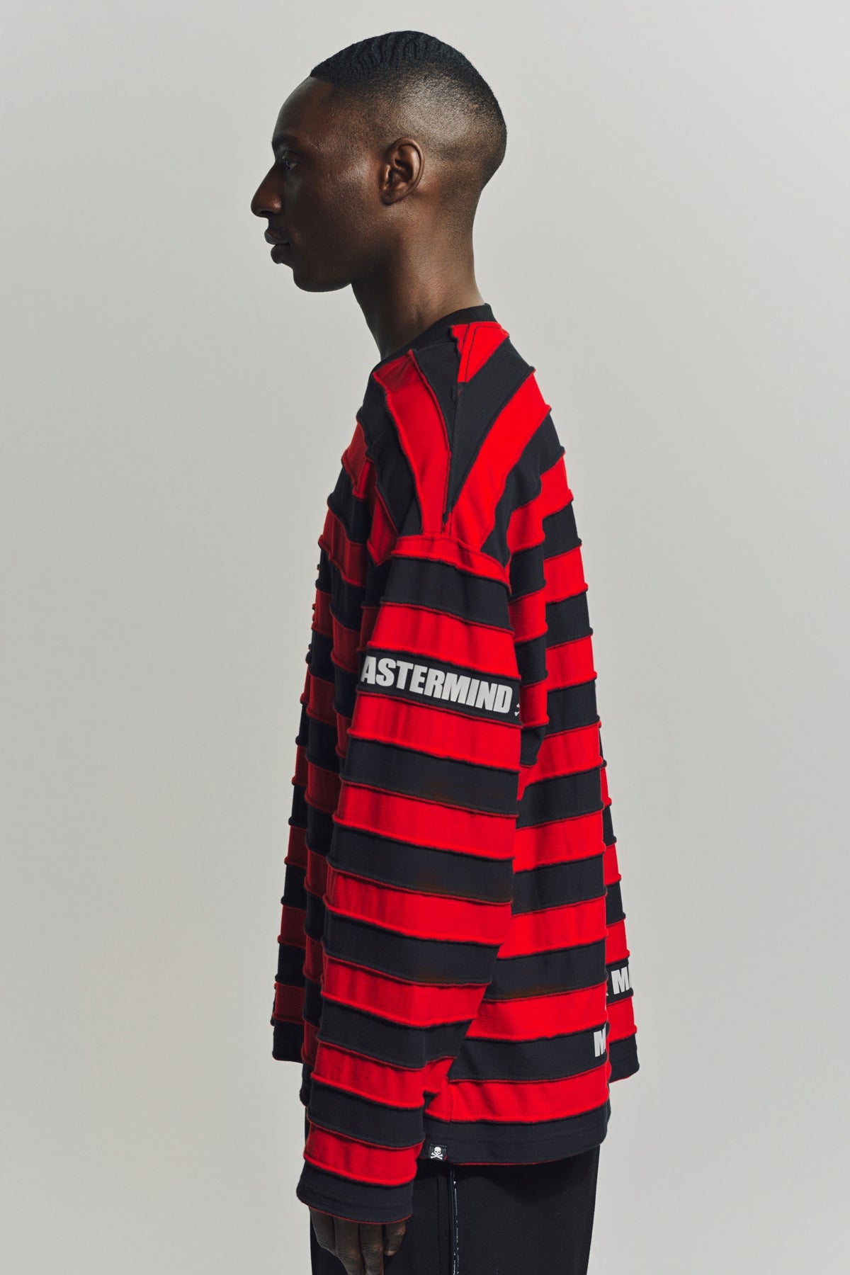 MASTERMIND | STRIPED LONG SLEEVE T-SHIRT - MAXFIELD LA