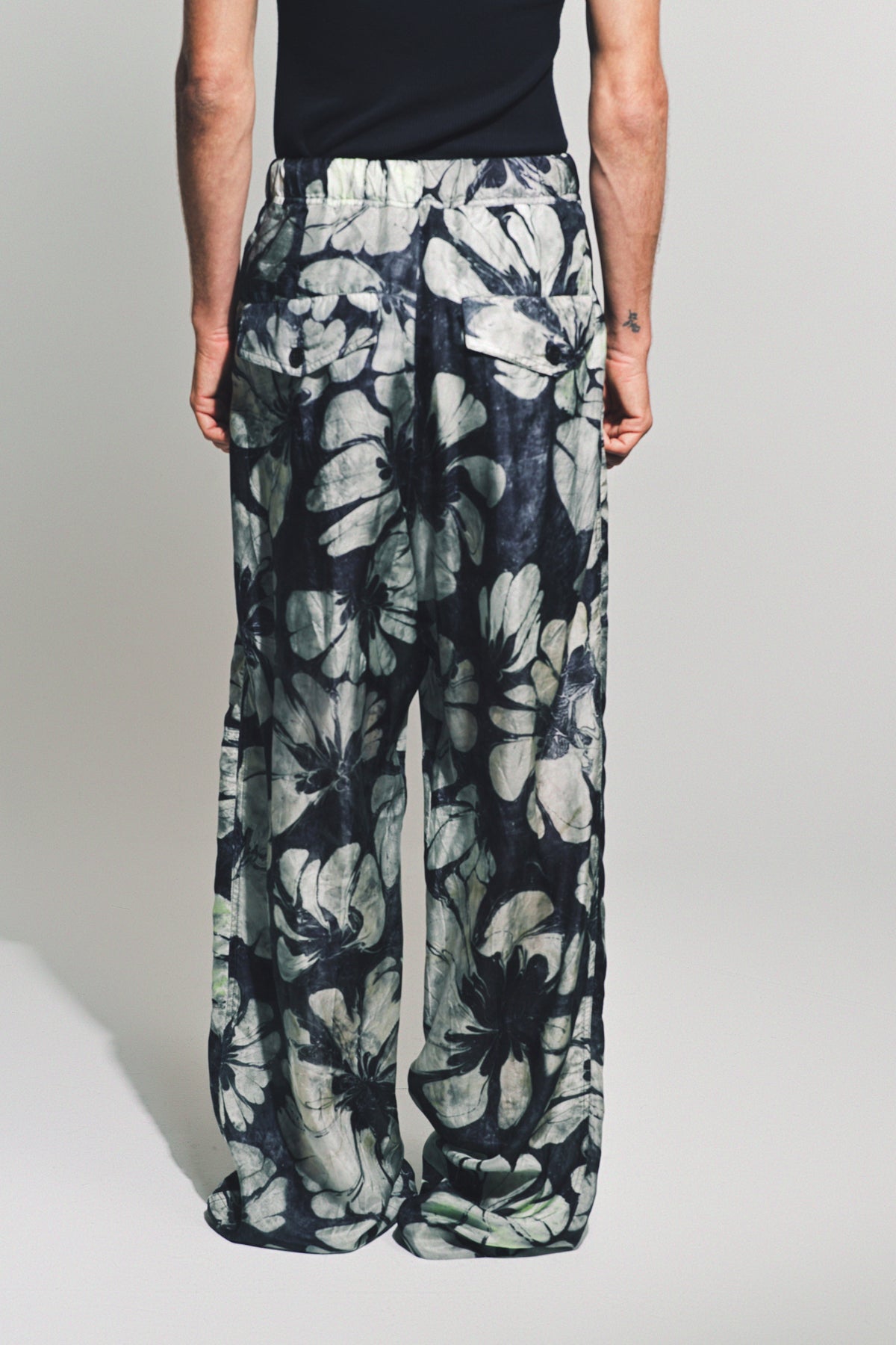 DRIES VAN NOTEN | SILK DRAWSTRING PANTS