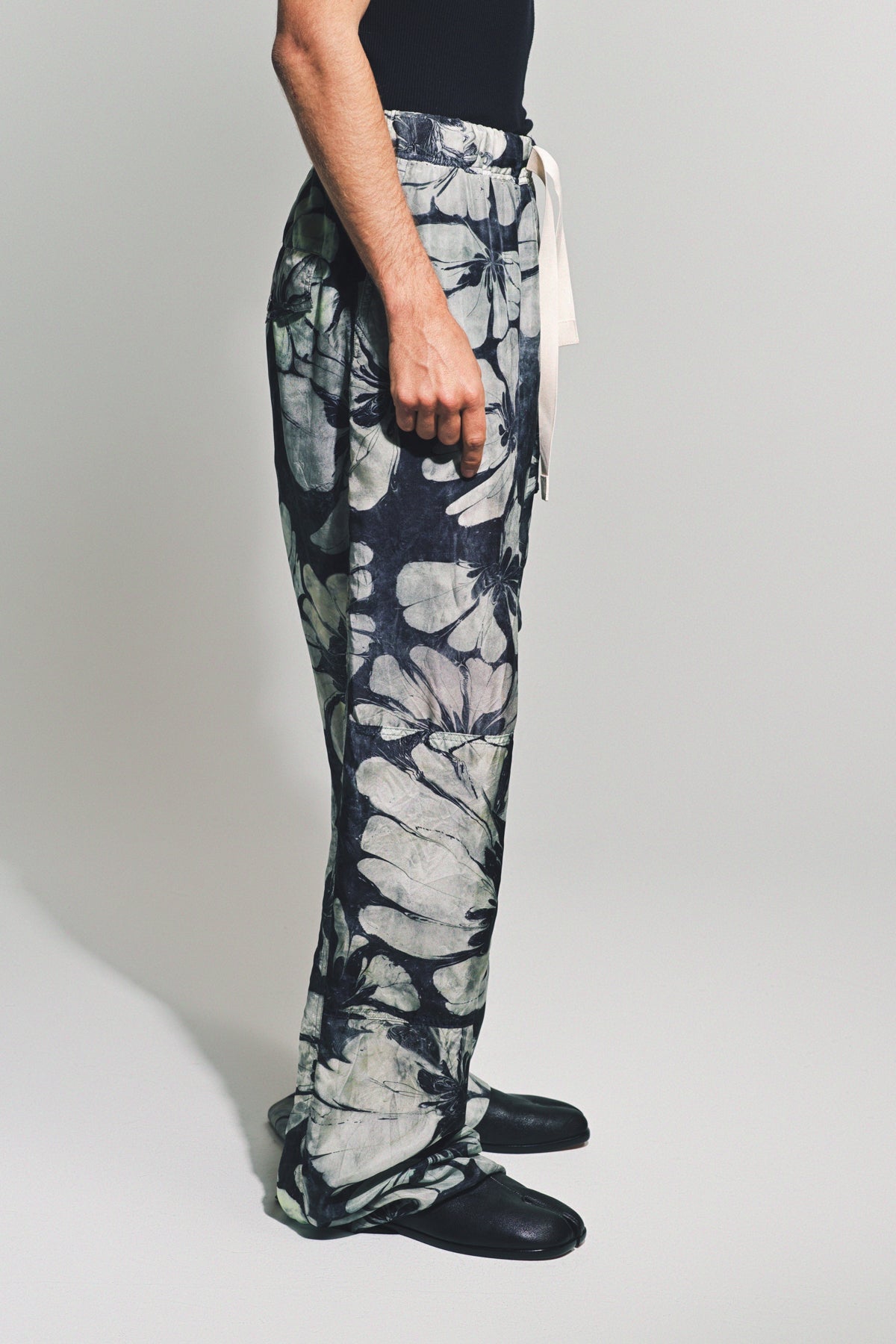 DRIES VAN NOTEN | SILK DRAWSTRING PANTS