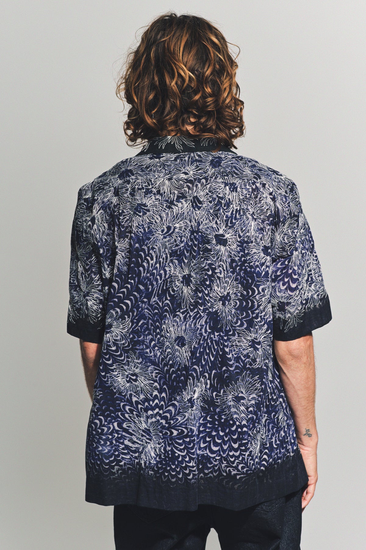 DRIES VAN NOTEN | EMBROIDERED SHORT SLEEVE SHIRT - MAXFIELD LA