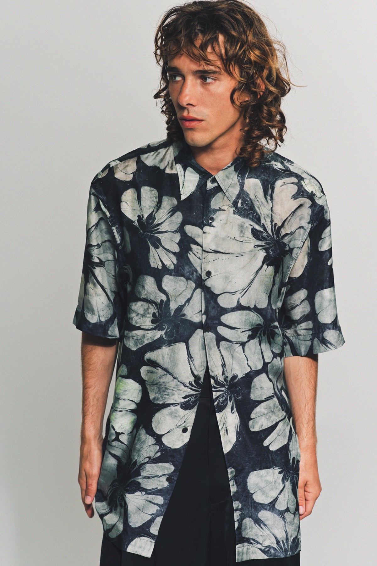 DRIES VAN NOTEN | SILK SHORT SLEEVE SHIRT