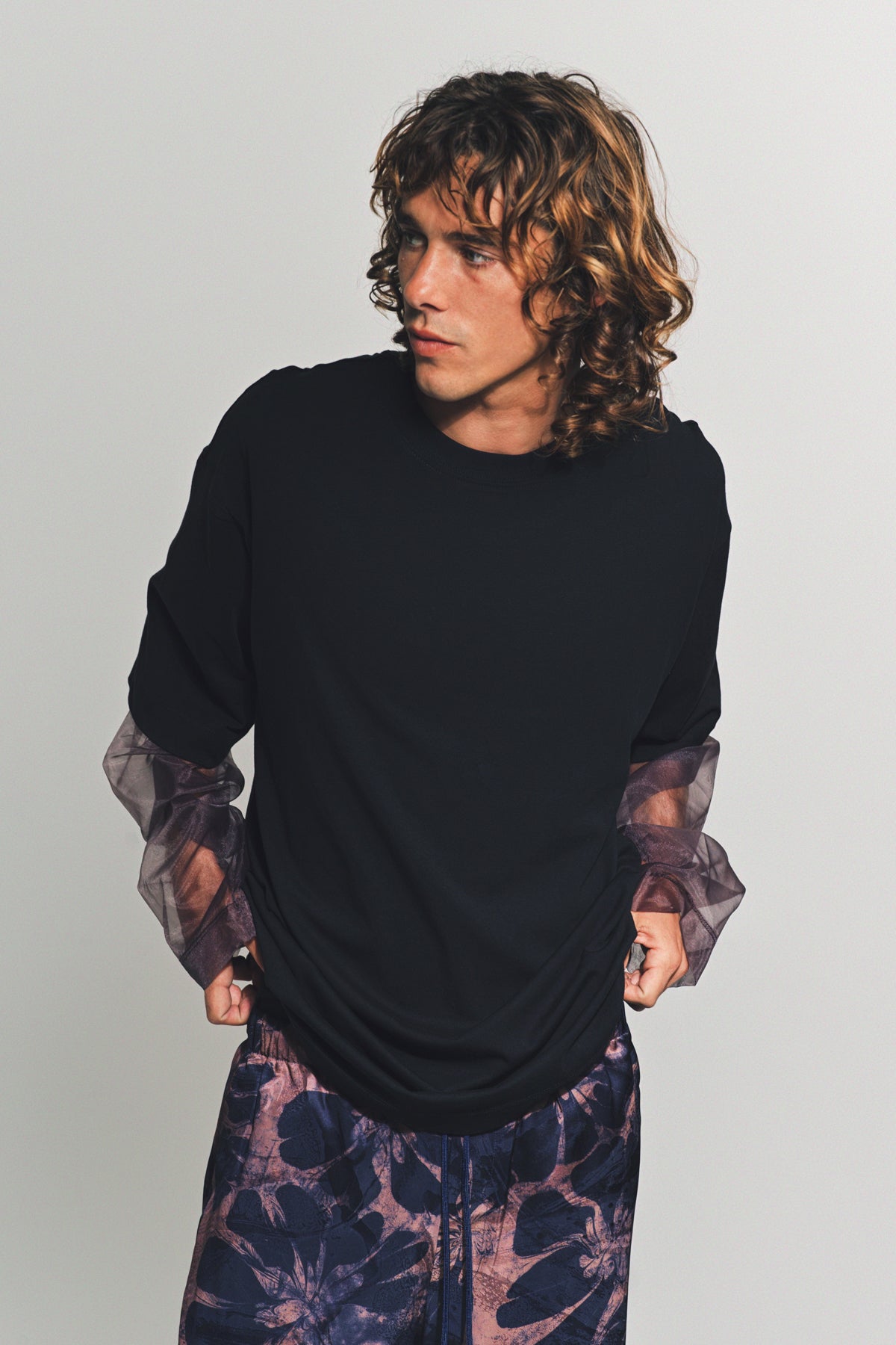 DRIES VAN NOTEN | HEMAL LAYERED LONG SLEEVE TEE