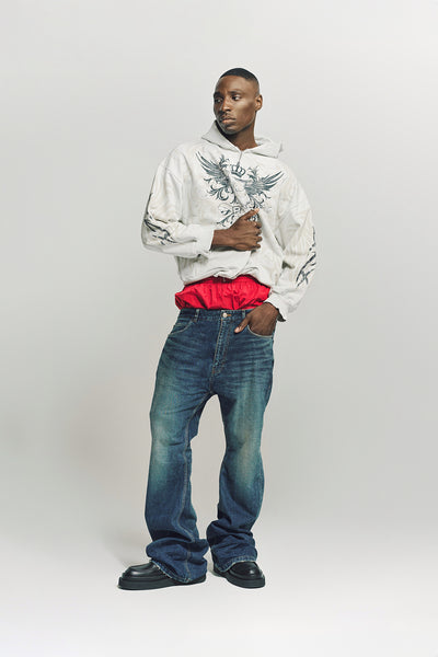 パンツ balenciaga 25SS layered jeans 331929-45256-BALENCIAGA-