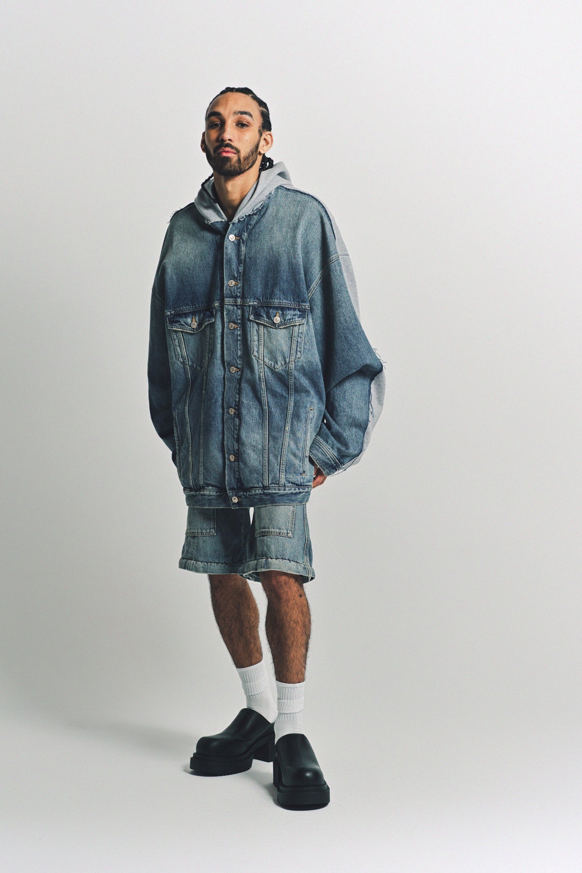 BALENCIAGA | UNISEX FLARED CARGO JEANS - MAXFIELD LA