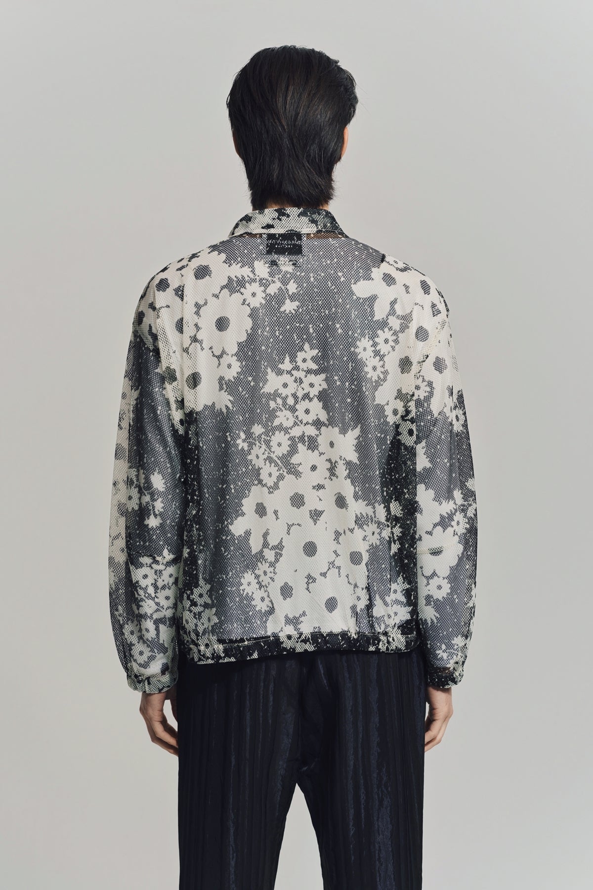 NOMARHYTHM TEXTILE | FLORAL MESH ZIP BLOUSON