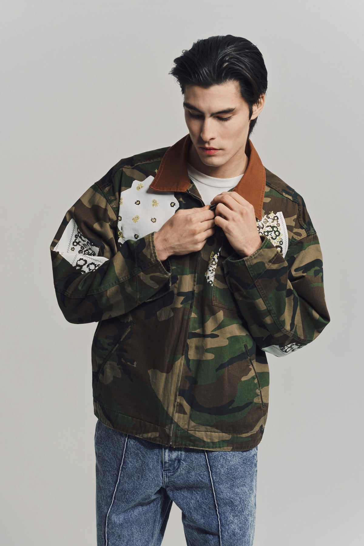 NOMA T.D. | SIGN PRINT WORK JACKET - MAXFIELD LA
