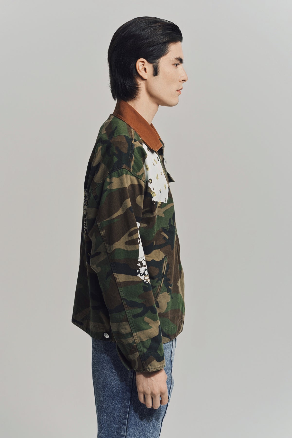 NOMA T.D. | SIGN PRINT WORK JACKET - MAXFIELD LA