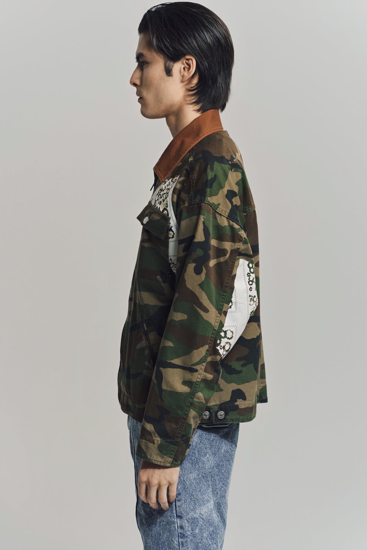 NOMA T.D. | SIGN PRINT WORK JACKET - MAXFIELD LA