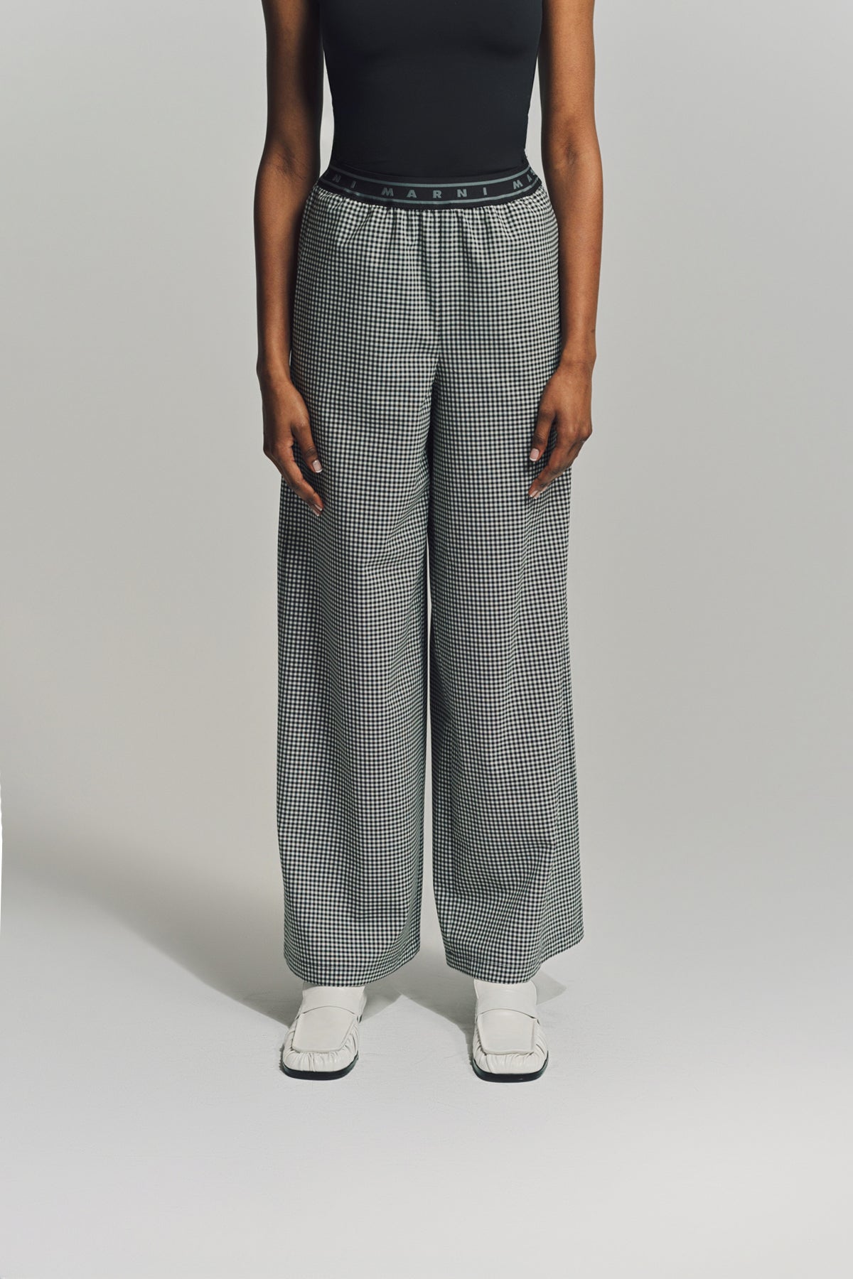 MARNI | CHECK PALAZZO TROUSERS