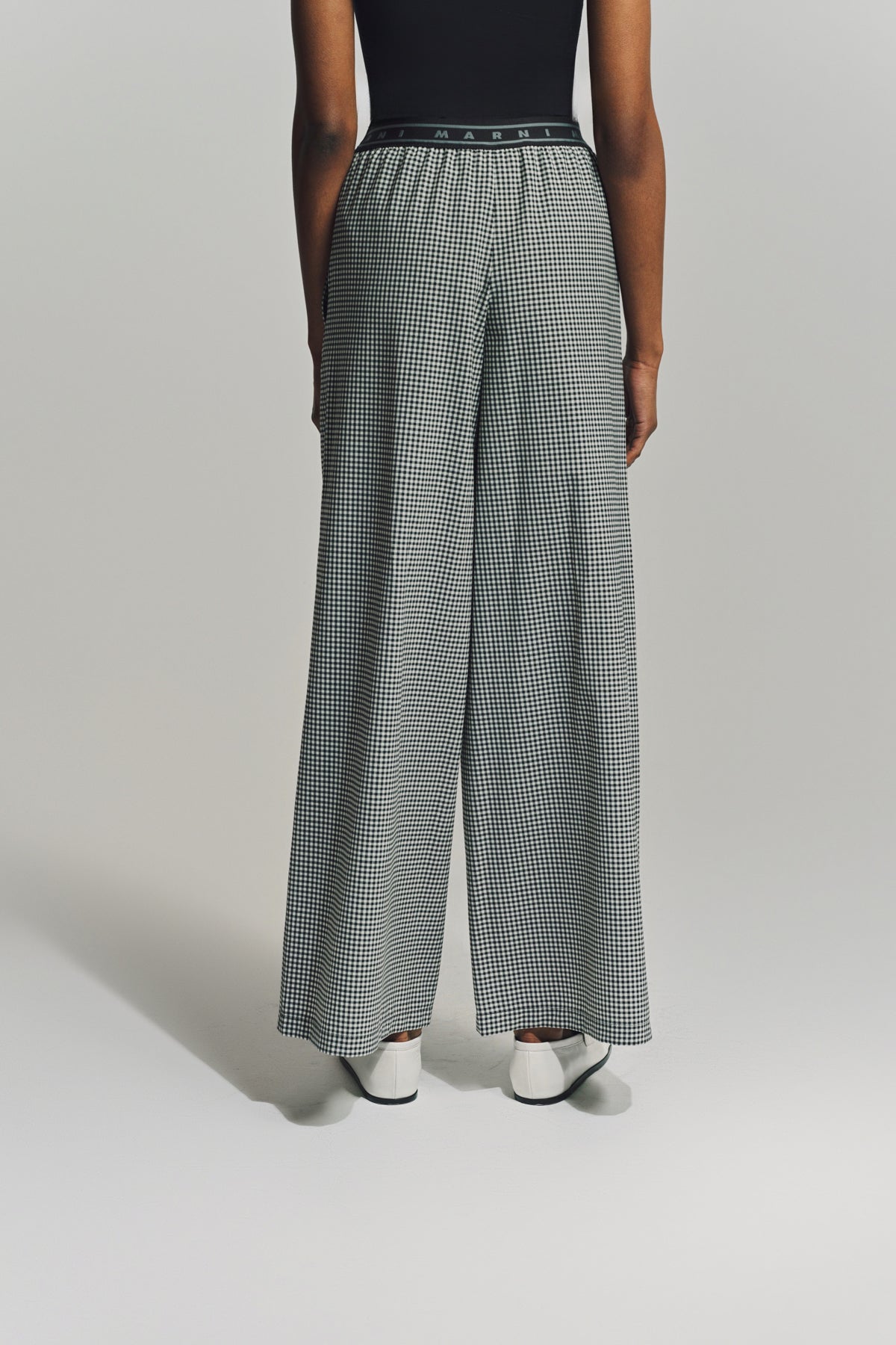MARNI | CHECK PALAZZO TROUSERS